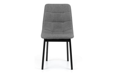 Hayden Panelled Dining Chair - Classic Grey Linen Design