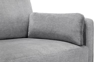 Hayward Ottoman - Grey Chenille | Versatile Addition to Your Living Space