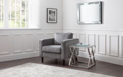 Hayward Armchair - Grey Chenille | Modern Upholstered Comfort