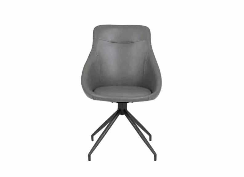Hendrix Dining Chair in Grey PU