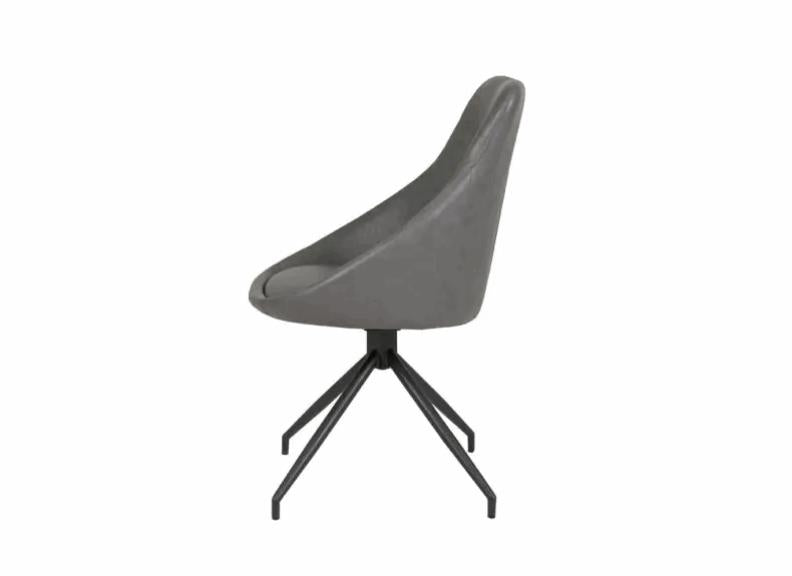 Hendrix Dining Chair in Grey PU