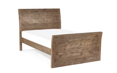 Heritage Bed 150cm - Sustainable Reclaimed Wood Design