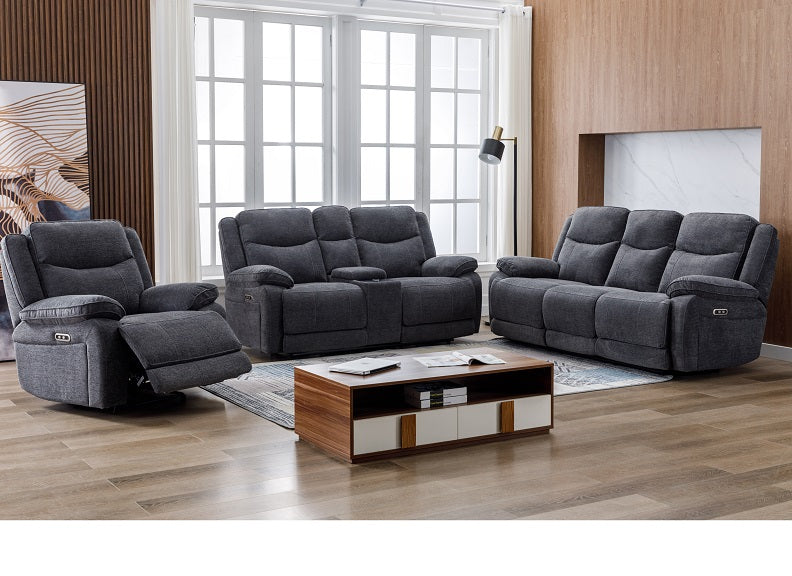 Herbert 3PP+2PPC+P Dark Grey Sofas