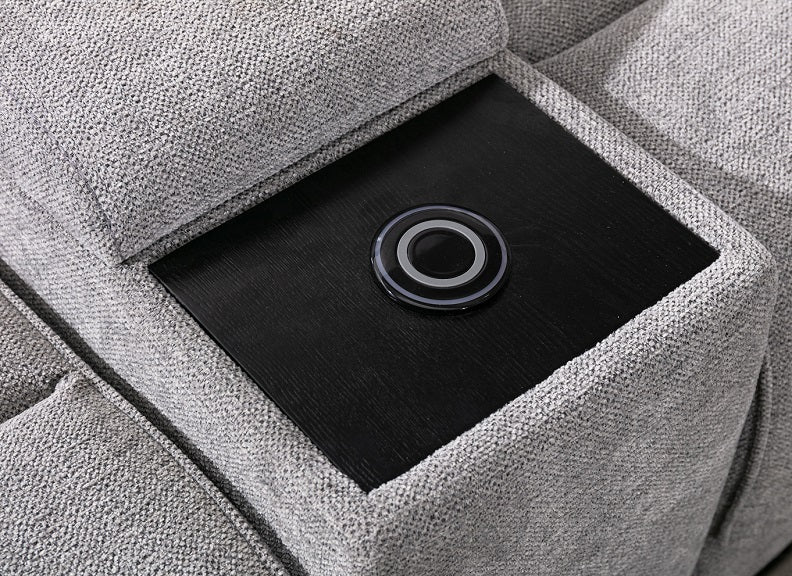 Herbert 2PCP Powered Sofas W/Console & USB Ports