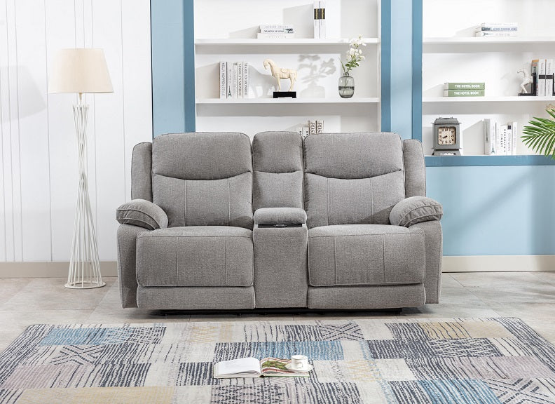 Herbert 2PCP Powered Sofas W/Console & USB Ports