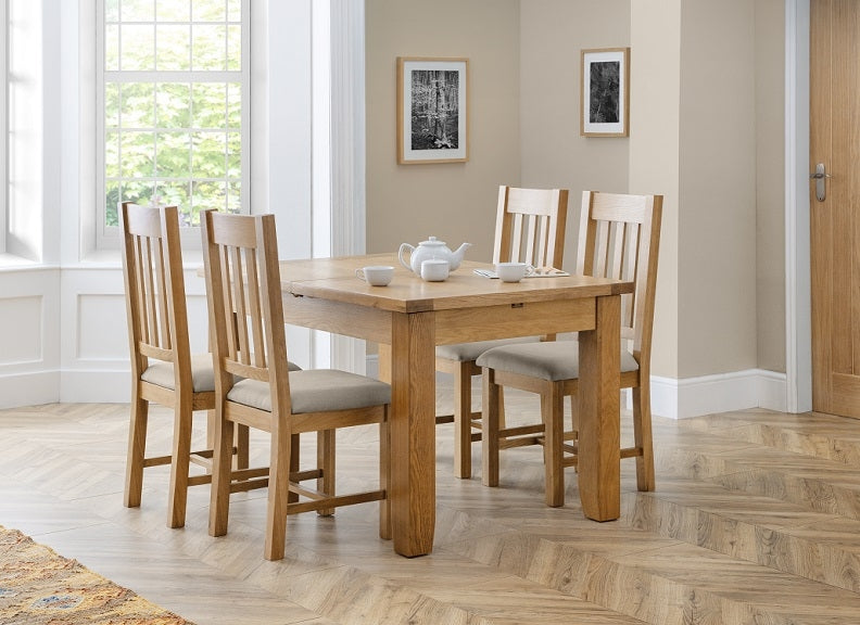Astoria Ext Table & Hereford Chair Set - closed