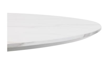 Holland Round Pedestal Table – Marble Effect, 120cm