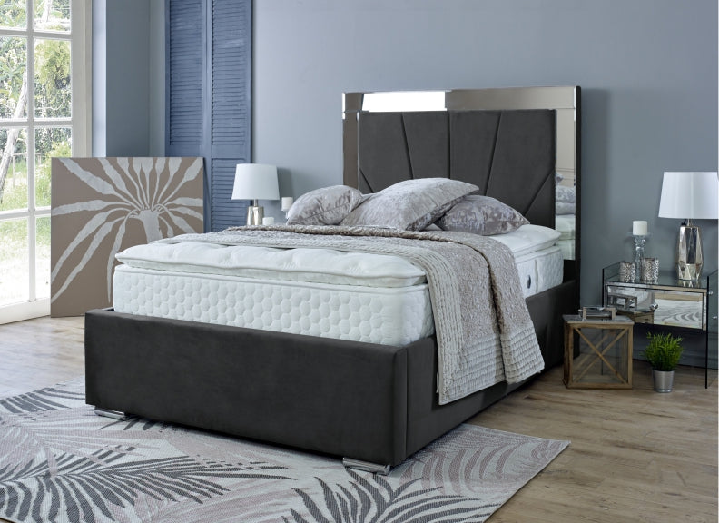 Horizon Velvet Mirrored Beds