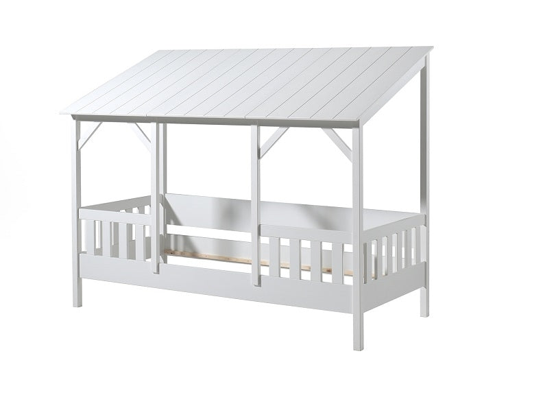House Bed With White Roof And Optional Drawer