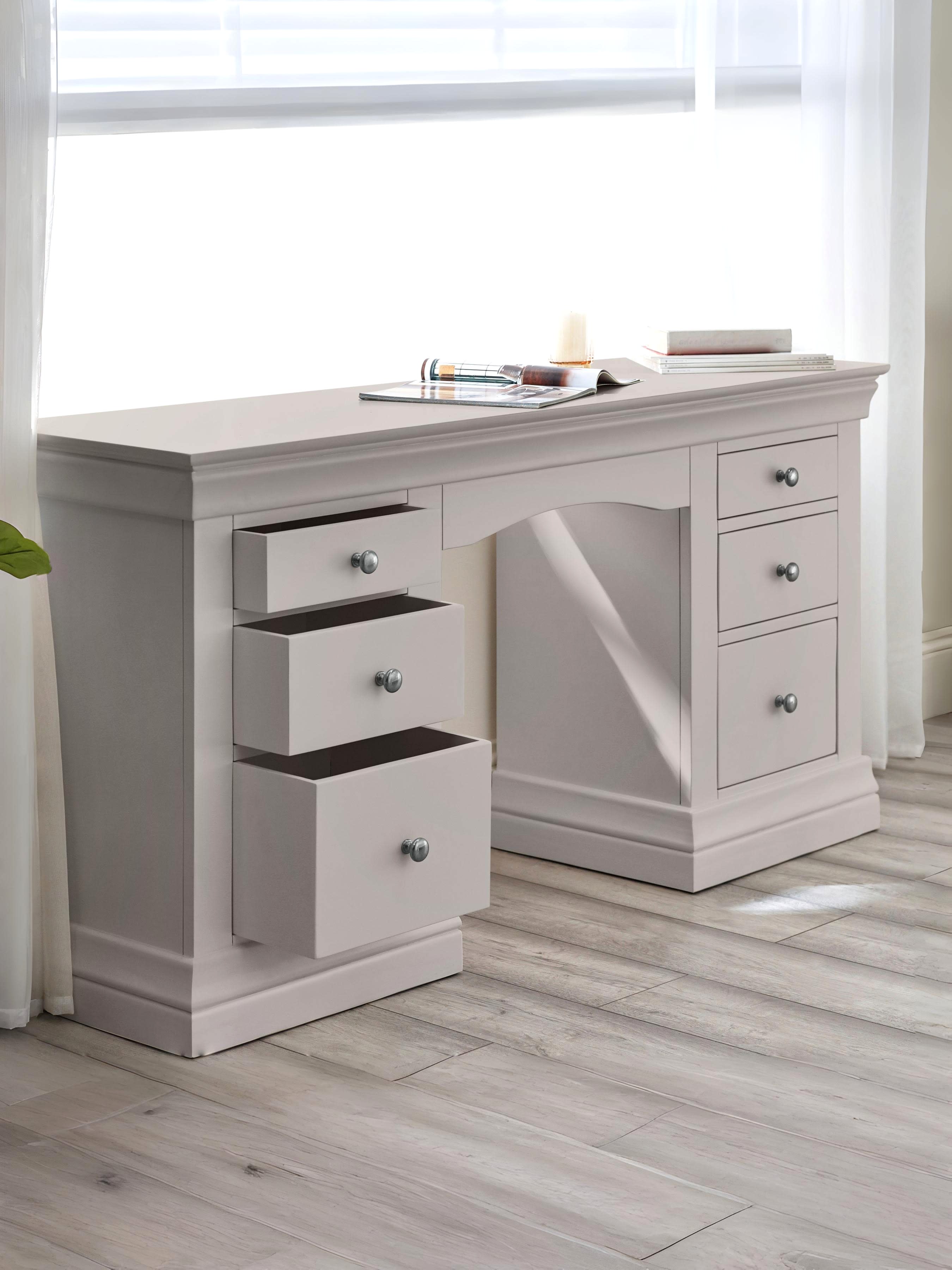 Clermont Dressing Table - Light Grey