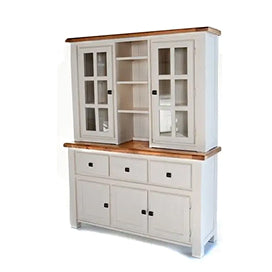 Danube White & Oak Large Buffet & Hutch
