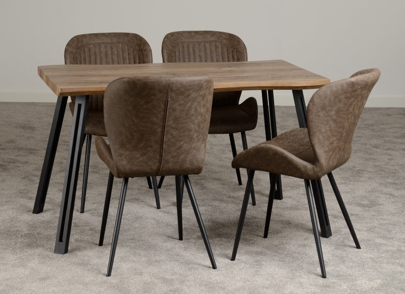 Quebec Wave Edge Dining Set