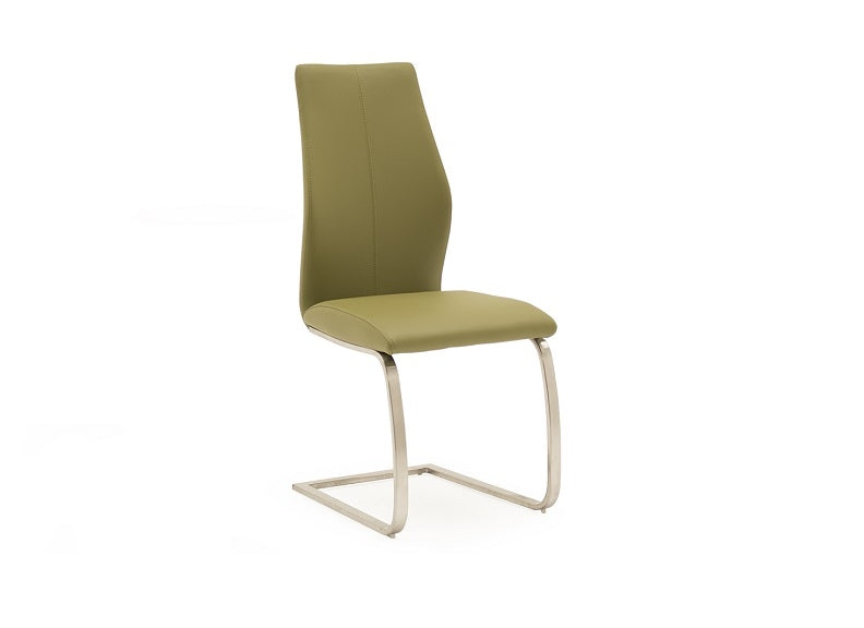 Irma Dining Chairs(Brushed Metal Frame)