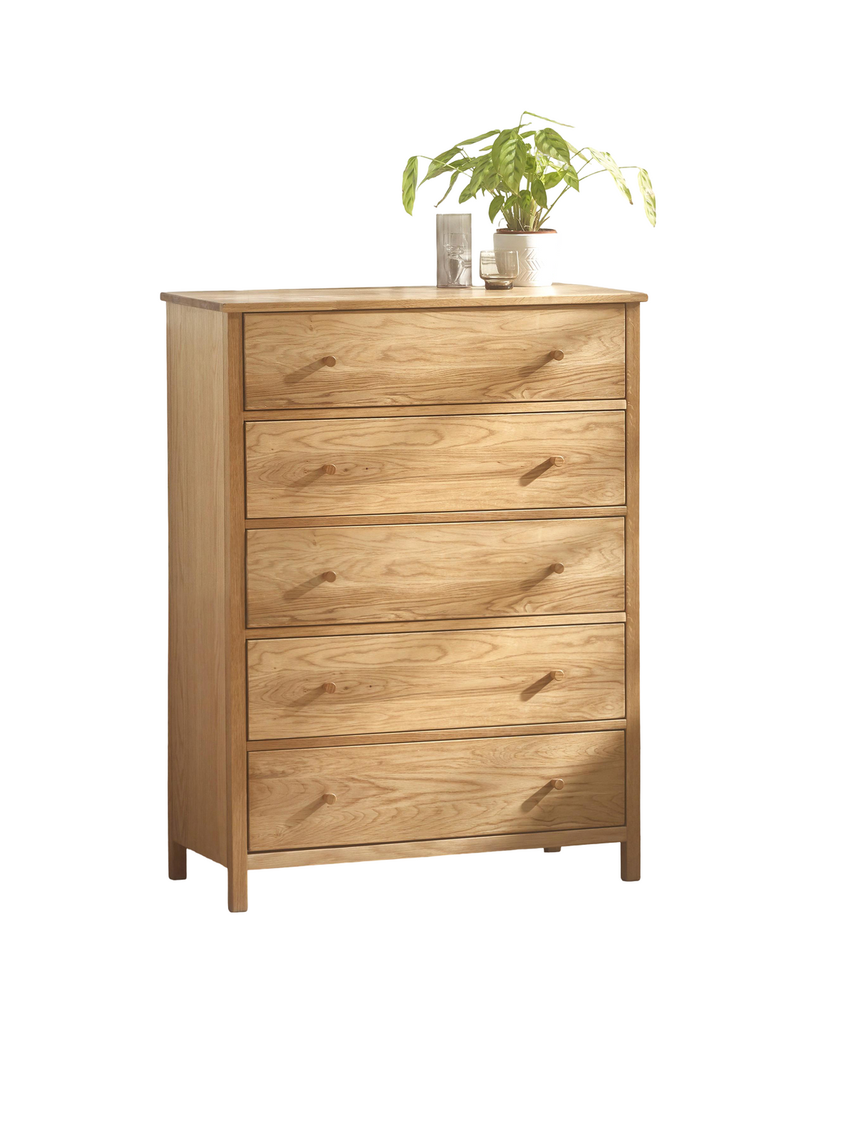 Coxmoor 5 Drawer Wide Chest - Oak
