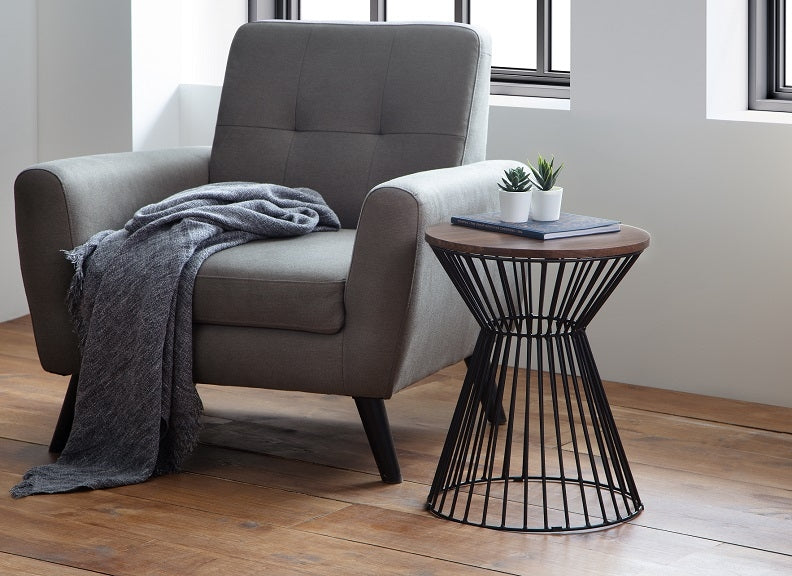 Jersey Walnut Lamp Table Room