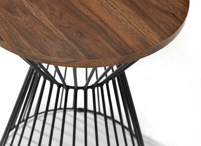 Jersey Walnut Lamp Table Detail