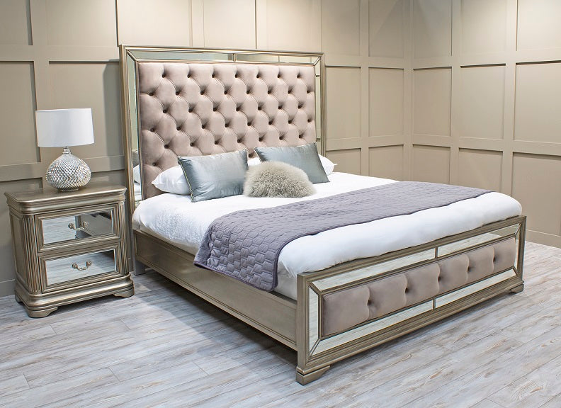 Jessica Mirrored Bed