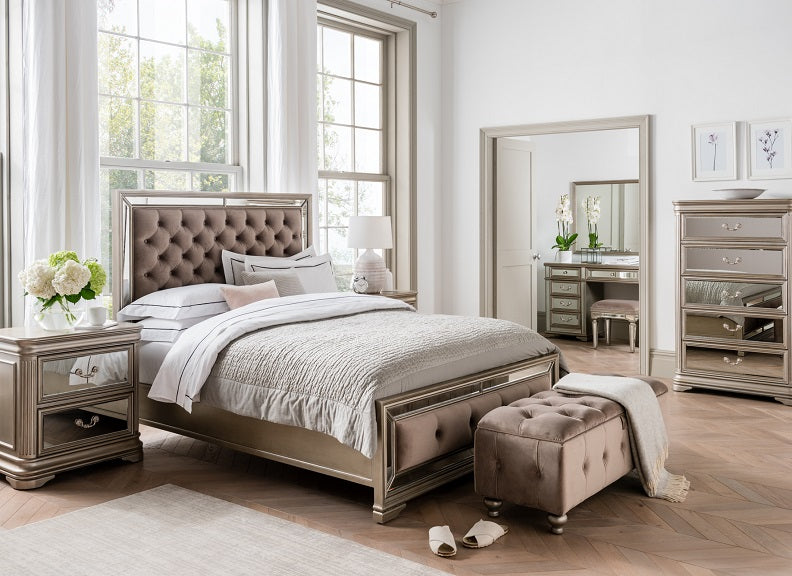 Jessica Mirrored Bed
