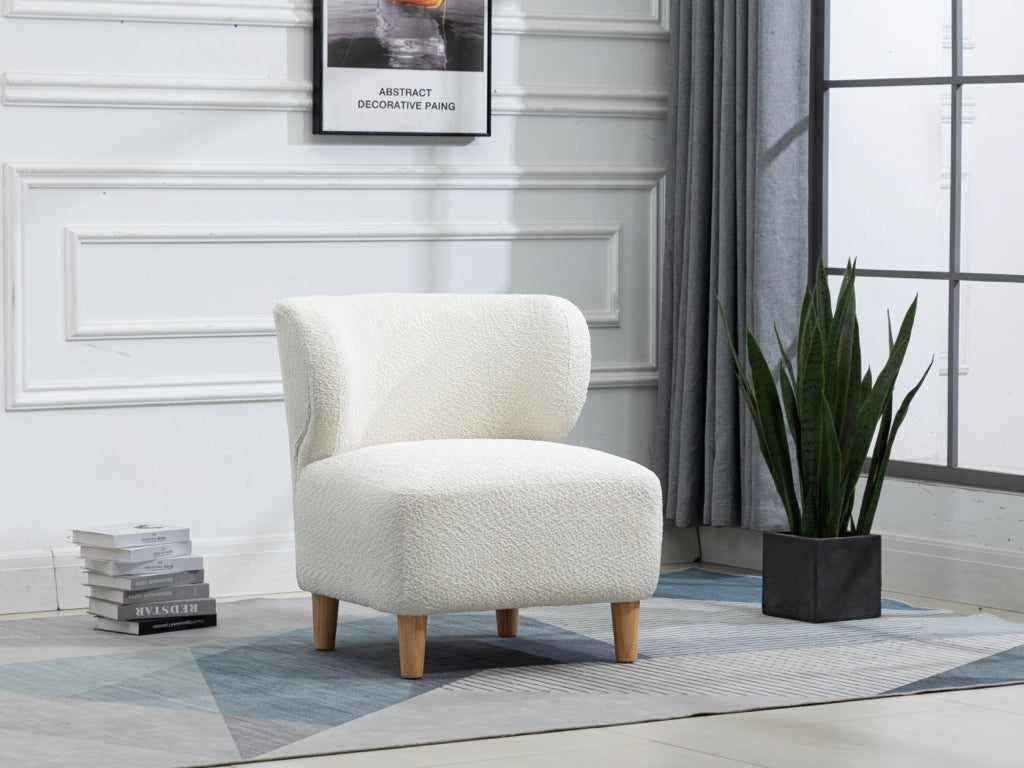 Josie White Accent Chair - Stylish and Comfortable Seating