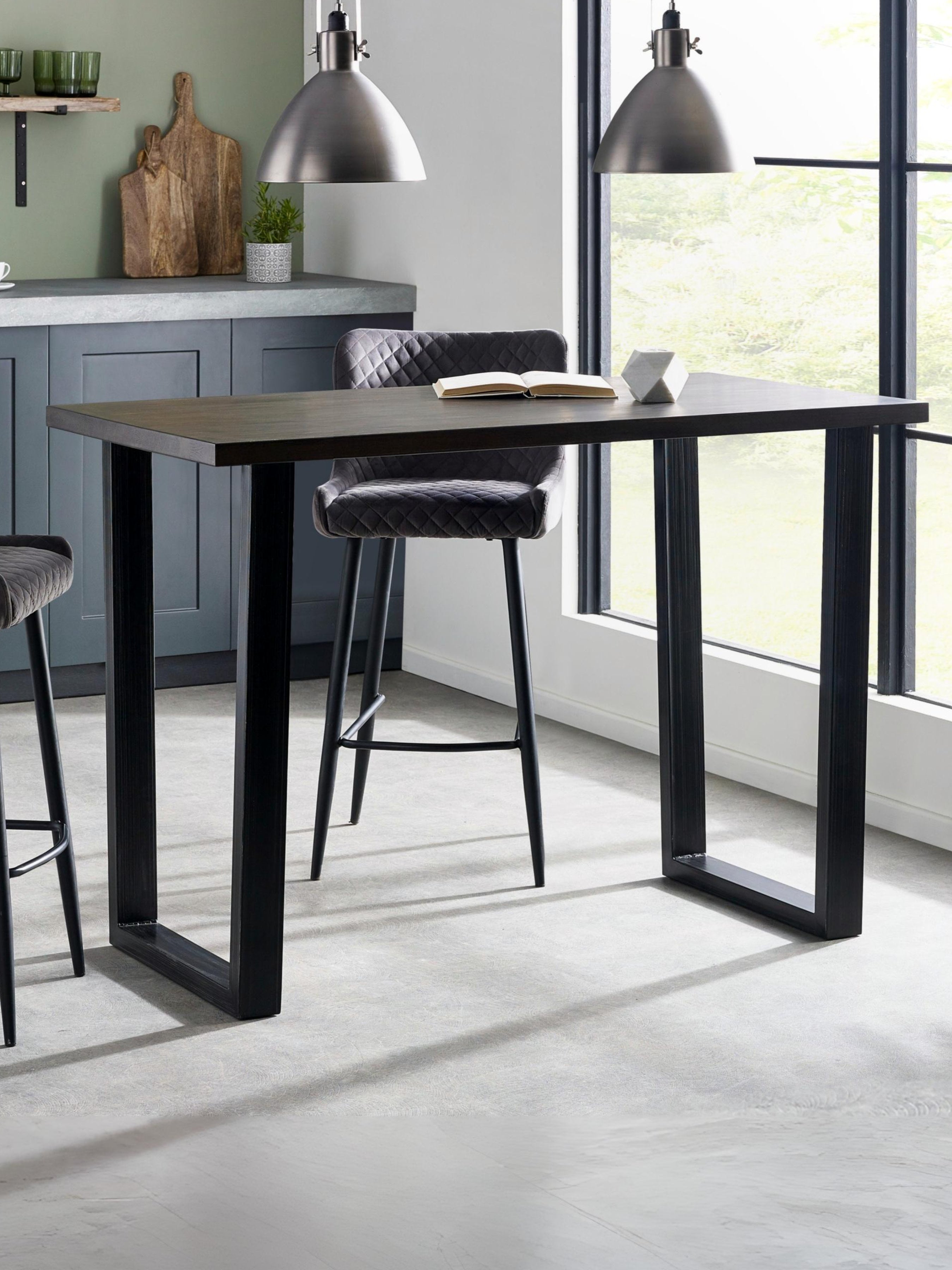 Brooklyn Bar Table Dark Oak