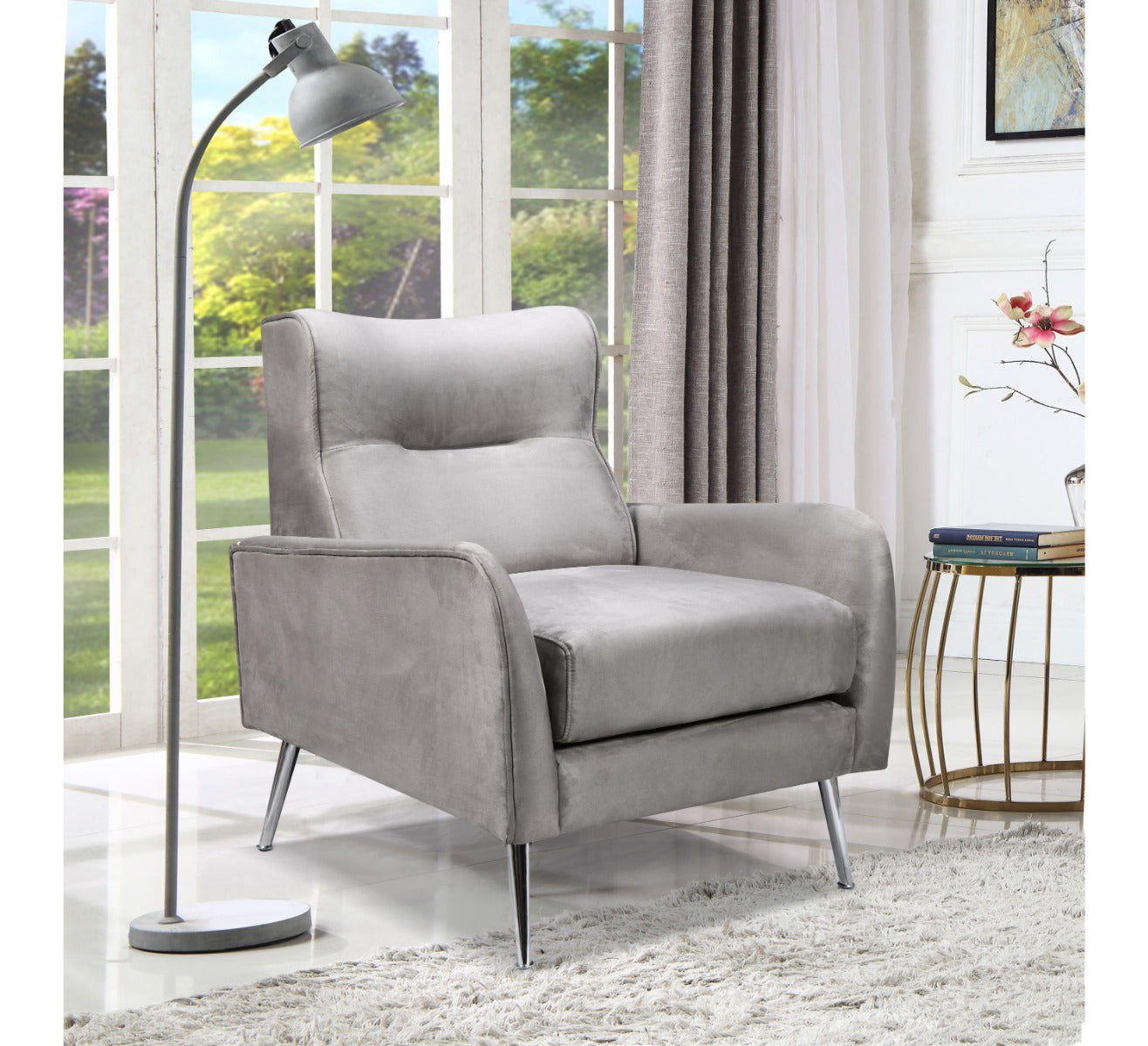 Katie Fabric Armchair 3 colours with Metal Legs – Timeless Comfort & Style | Free Nationwide Delivery by Homeline Furniture