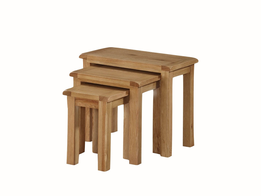 Kilmore Oak Nest of 3 Tables