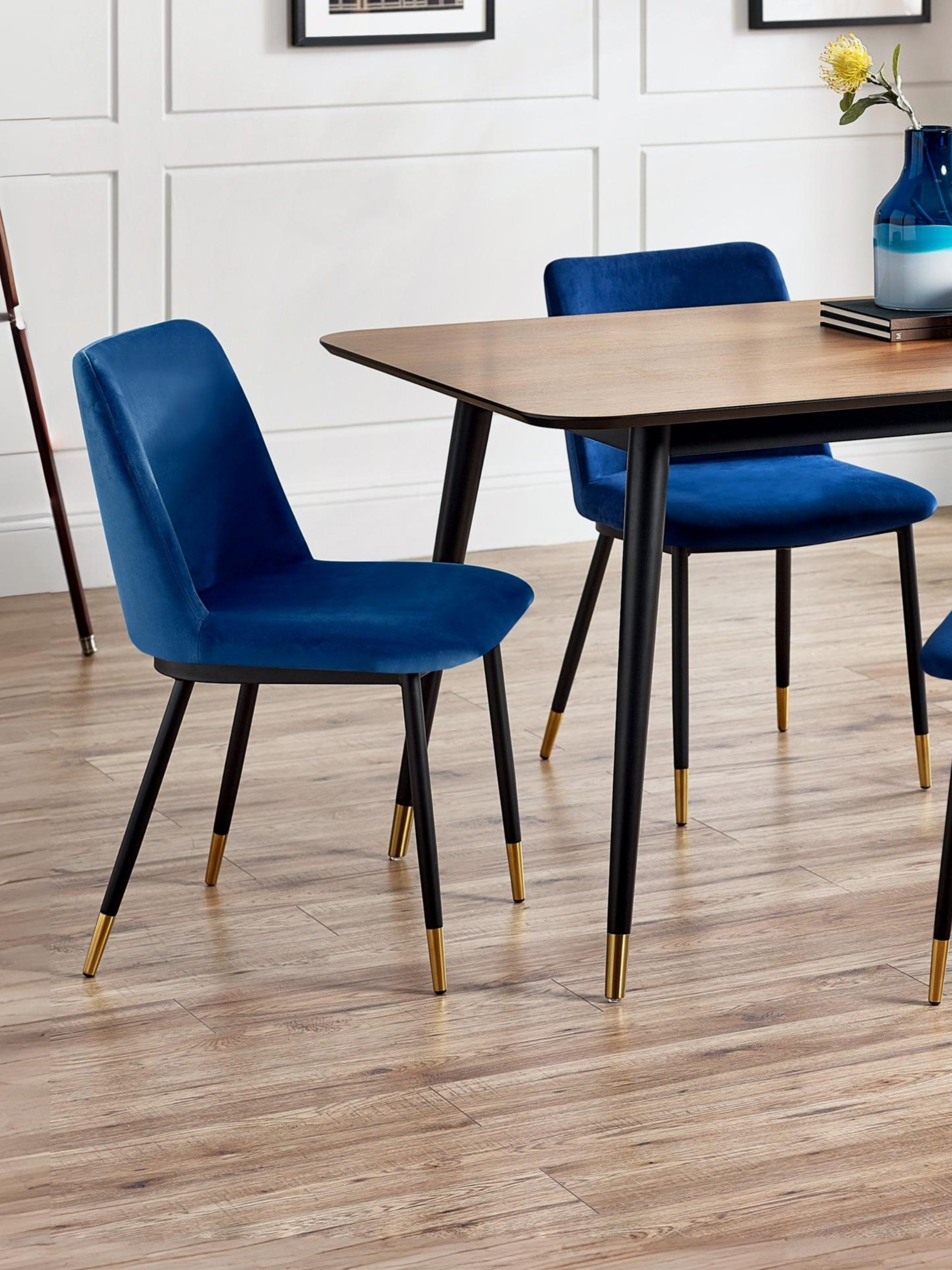 Set Of 2 Delaunay Dining Chairs - Blue