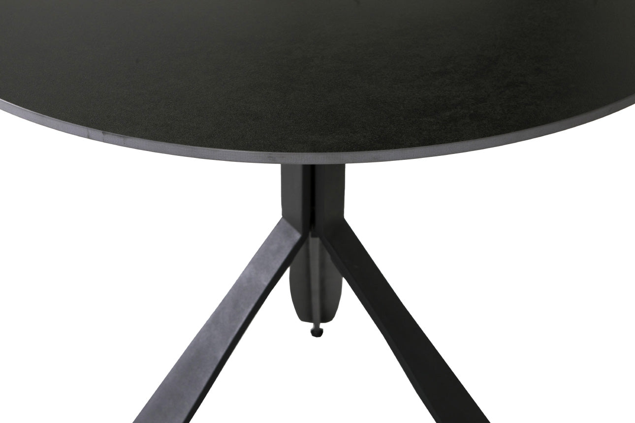Kya Circular Dining Table 800 - Black