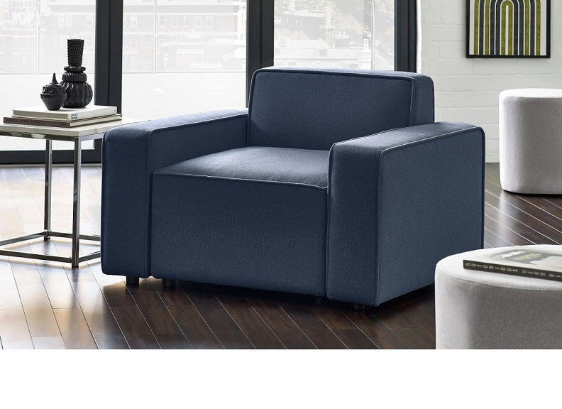 Seattle Side Stool | Versatile Grey Linen Upholstered Design