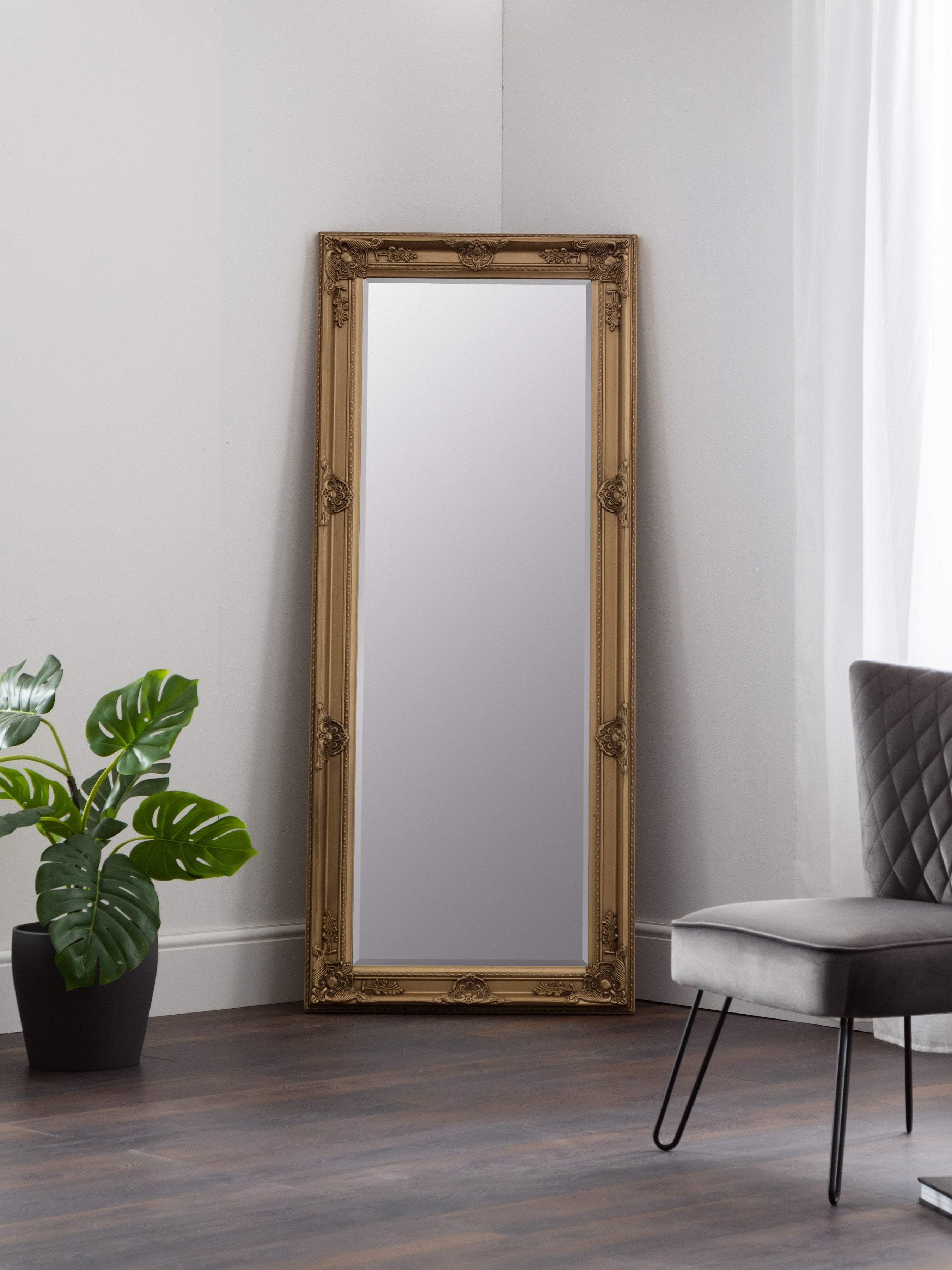 Palais Lean-To Dress Mirror Gold