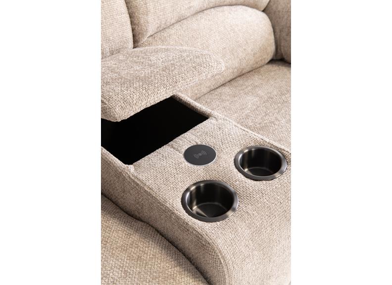 Layla Chanel Fabric Powered Corner Sofas