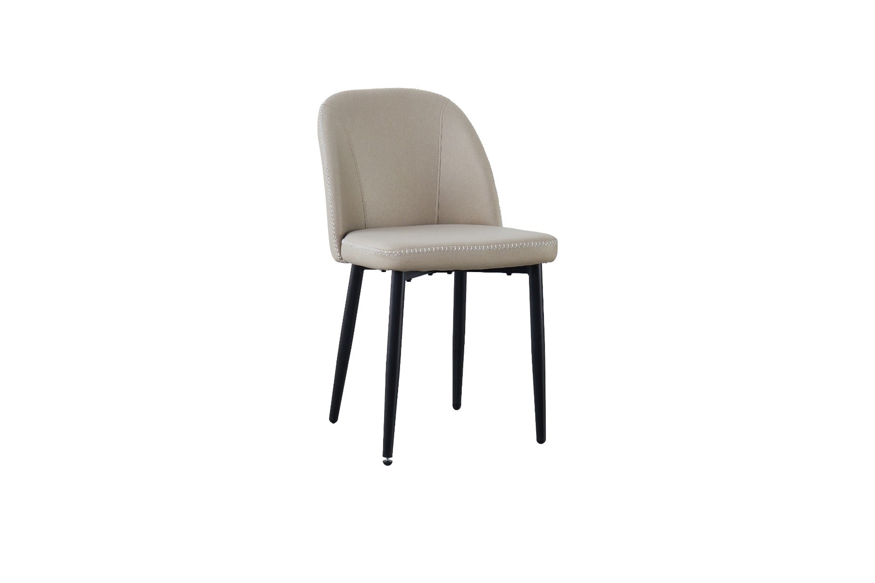 Leo Chair Taupe with Black Legs