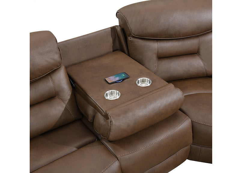 Leroy Powered Sectional Sofas W/Tray