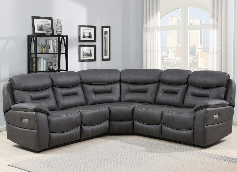 Leroy Powered Sectional Sofas W/Tray