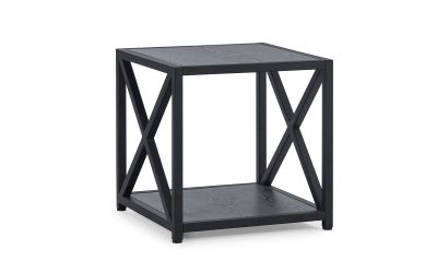 Lima Lamp Table - Black Ash: Elevate Your Living Space with Contemporary Style by Homeline Furniture (Free Nationwide Delivery in 3-5 Weeks)