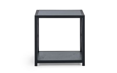 Lima Lamp Table - Black Ash: Elevate Your Living Space with Contemporary Style by Homeline Furniture (Free Nationwide Delivery in 3-5 Weeks)