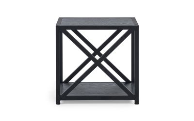 Lima Lamp Table - Black Ash: Elevate Your Living Space with Contemporary Style by Homeline Furniture (Free Nationwide Delivery in 3-5 Weeks)