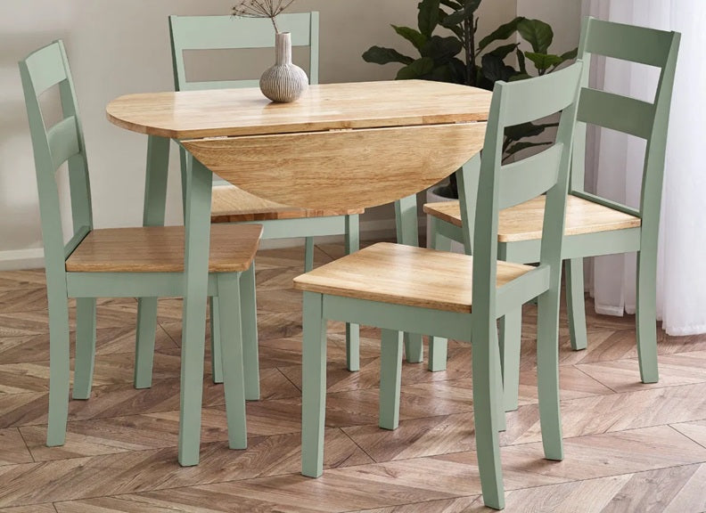 Set Of Two Linwood Sage Dining Chairs