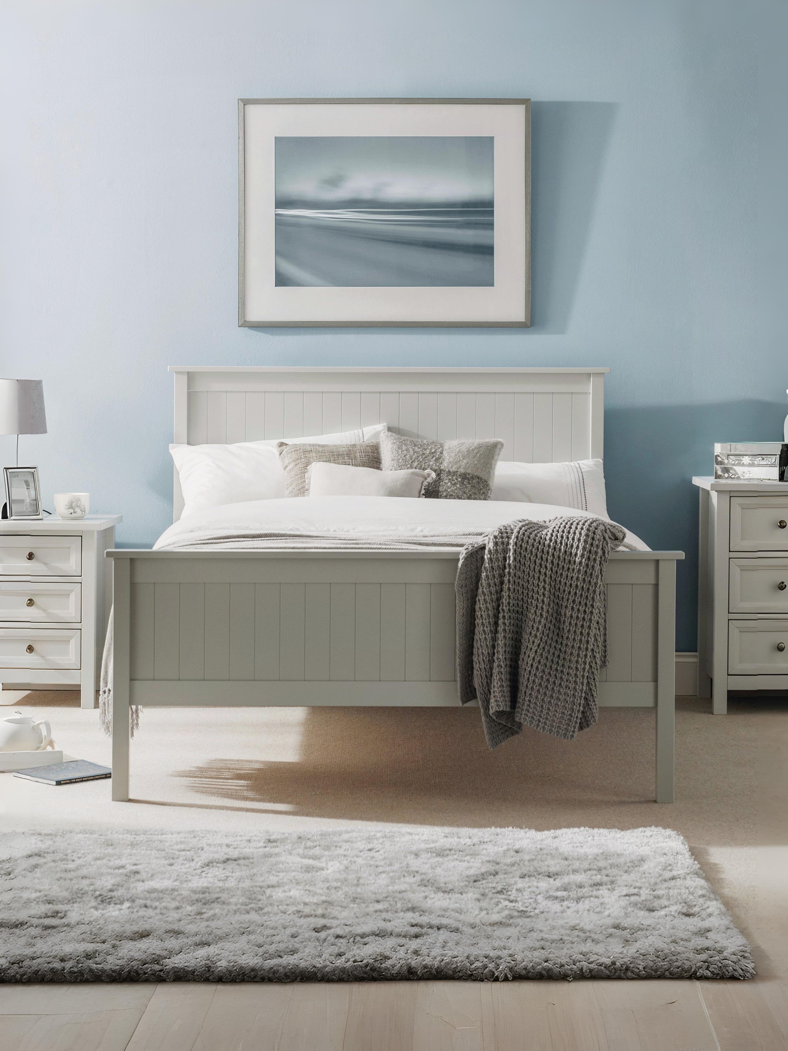 Maine 150cm King Bed - Dove Grey
