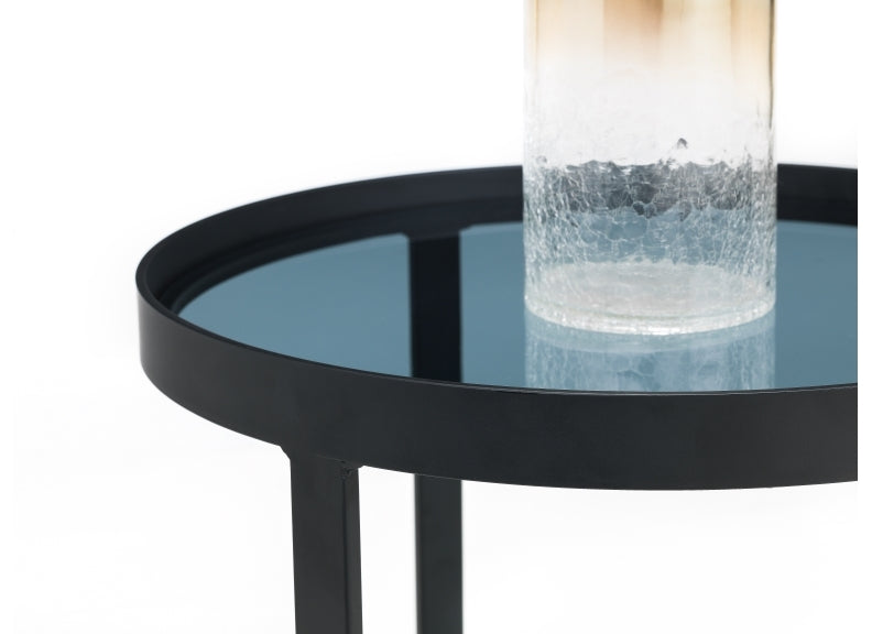 Loft Smoked Glass Lamp Table Top