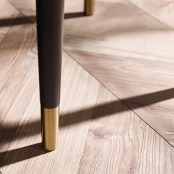 Louis Black Fluted Stone Top Lamp Table with Drawers: Sophisticated Elegance Meets Practicality by Homeline Furniture (Free Nationwide Delivery in 3-5 Weeks)