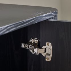 Louis Black Fluted TV Unit: Elevate Your Living Space with Timeless Luxury by Homeline Furniture (Free Nationwide Delivery in 3-5 Weeks)