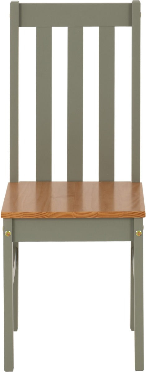 Ludlow Green/Oak Dining Set with 4 Chairs – Stylish & Durable – Free Nationwide Delivery in Ireland