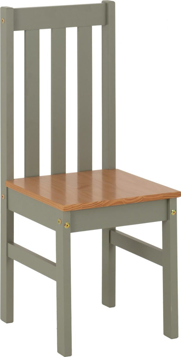 Ludlow Green/Oak Dining Set with 4 Chairs – Stylish & Durable – Free Nationwide Delivery in Ireland