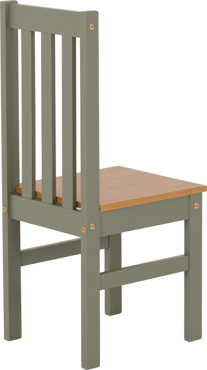 Ludlow Green/Oak Dining Set with 4 Chairs – Stylish & Durable – Free Nationwide Delivery in Ireland