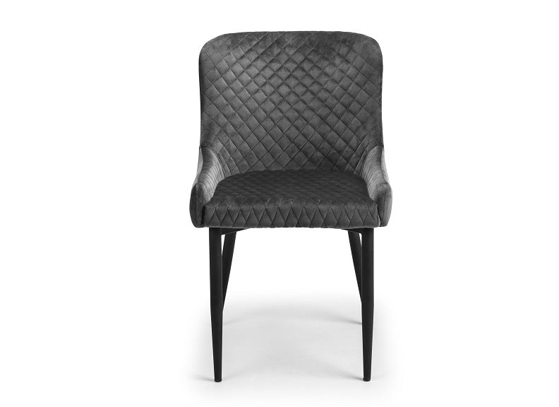 Luxe Dark Grey Chair Front