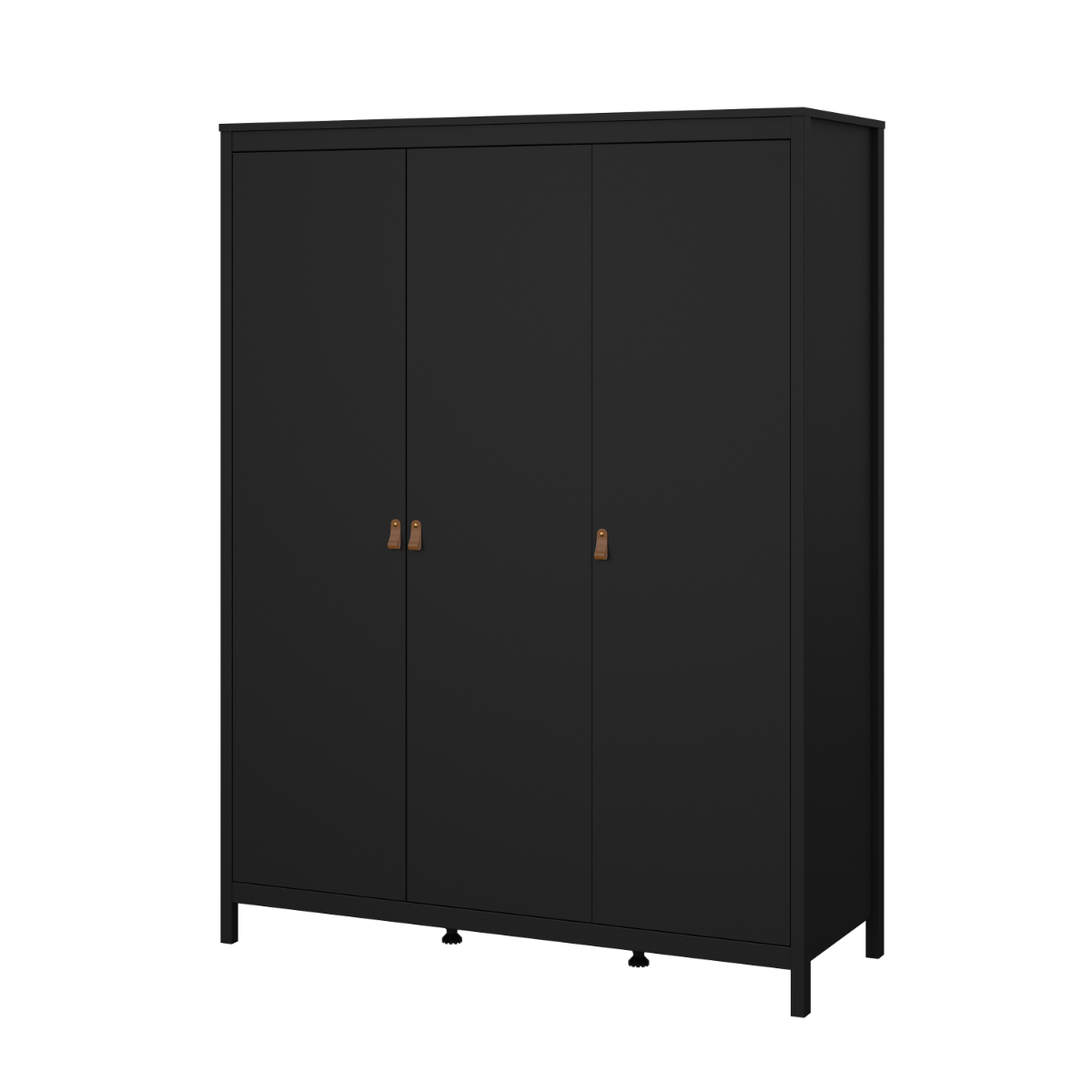 Madrid 3 Door Wardrobe - Black