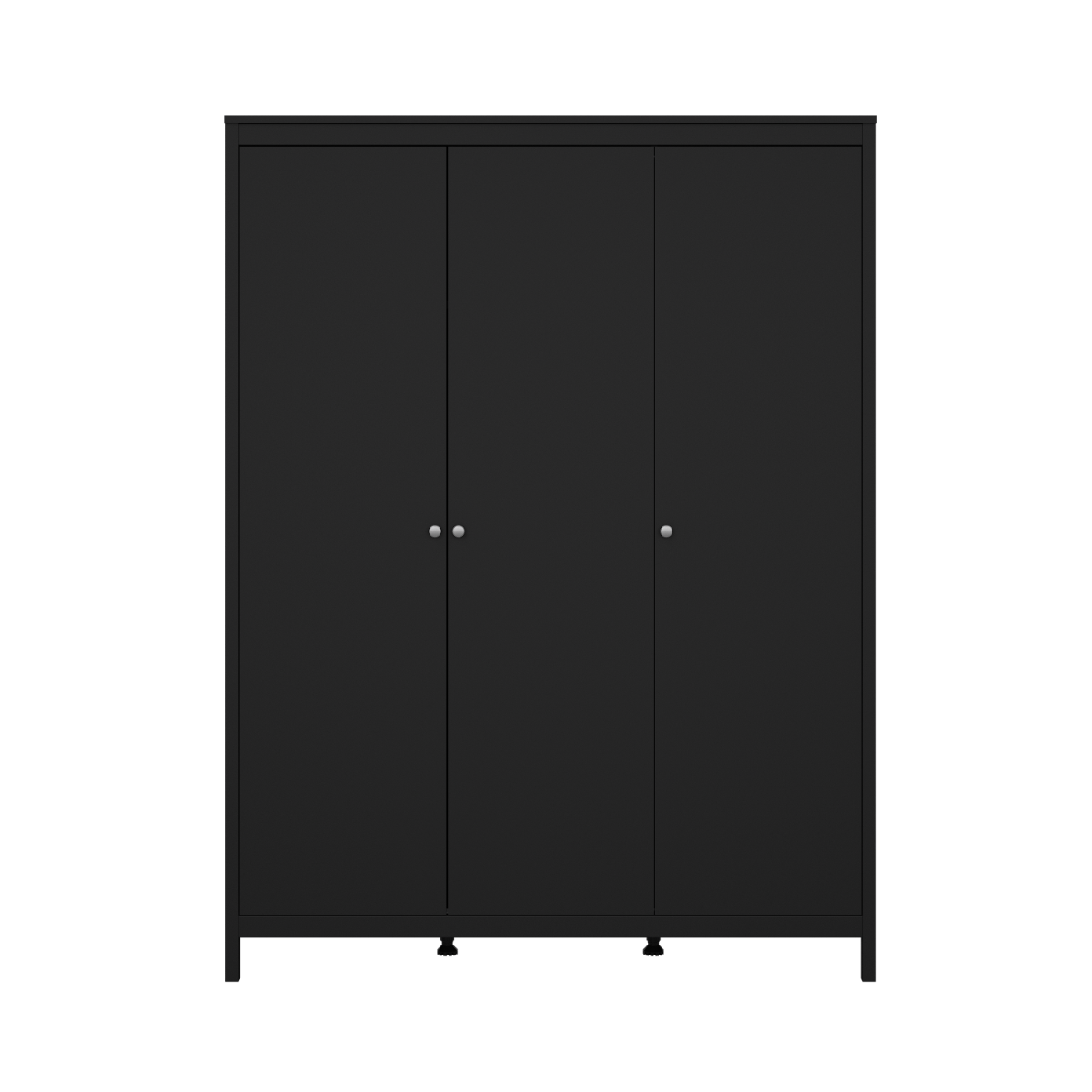 Madrid 3 Door Wardrobe - Black