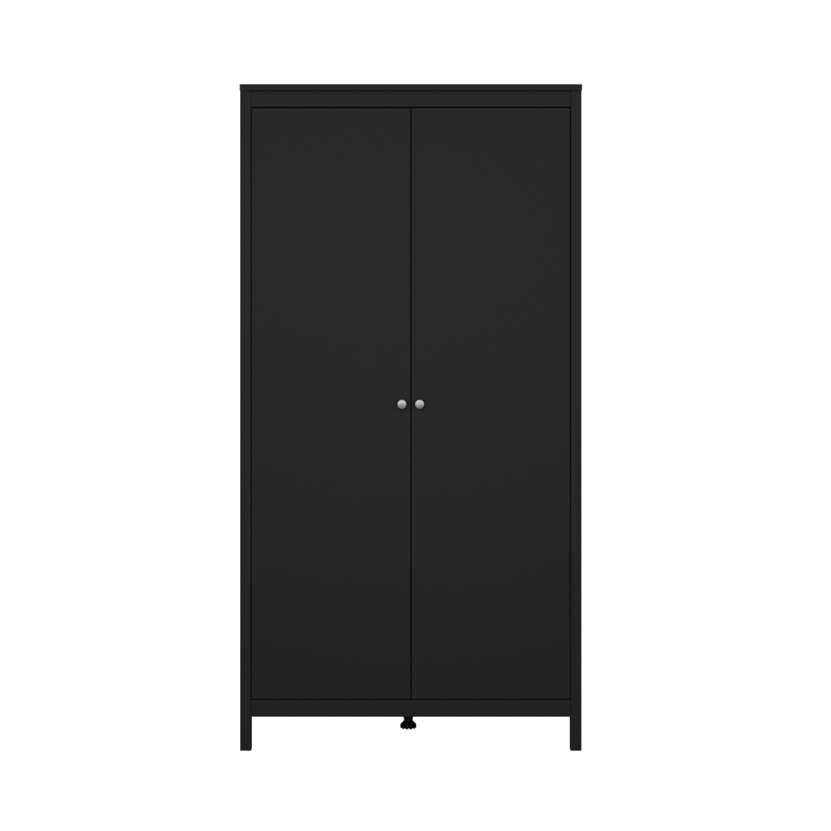 Madrid 2 Door Wardrobe - Black
