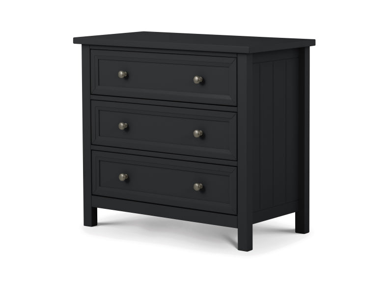 Maine Anthracite Three Drawer Chest